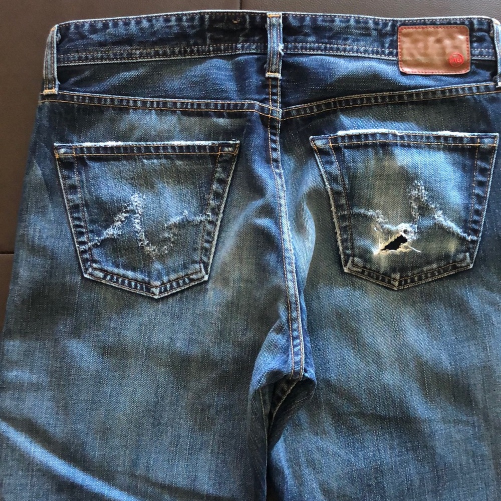 AG Jeans The Hero Distressed Straight Jeans 32x29